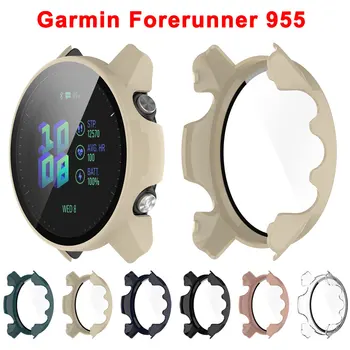PC Часовници Защитен Калъф За Garmin Forerunner 955 Smartwatch устойчив на удари на цял екран Протектор е под формата На Миди/С Твърд Филм