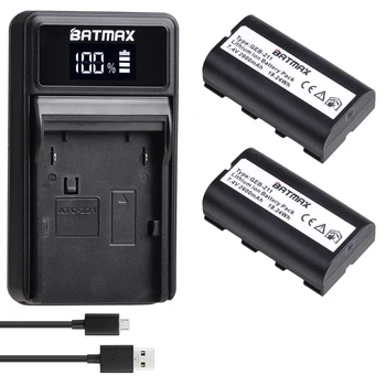 Batmax 2600 mah Геодезическо батерия GEB211 GEB212 + led USB Зарядно Устройство за TPS1200, ATX1200, GPS1200, GRX1200, RX1200, TC1200 тотална станция