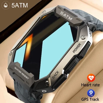 2022New Открит militar 5ATM Водоустойчив часовник Bluetooth Smartwatch Спортни часовници За Мъже 2022 нови часовници За xiaomi realme huawei