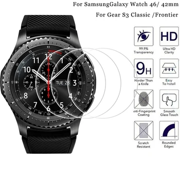 За Samsung Galaxy Watch 46 42 мм за Samsung Gear S3 Classic Frontier 9H Защитни Фолиа, изработени от Закалено Стъкло Против Надраскване